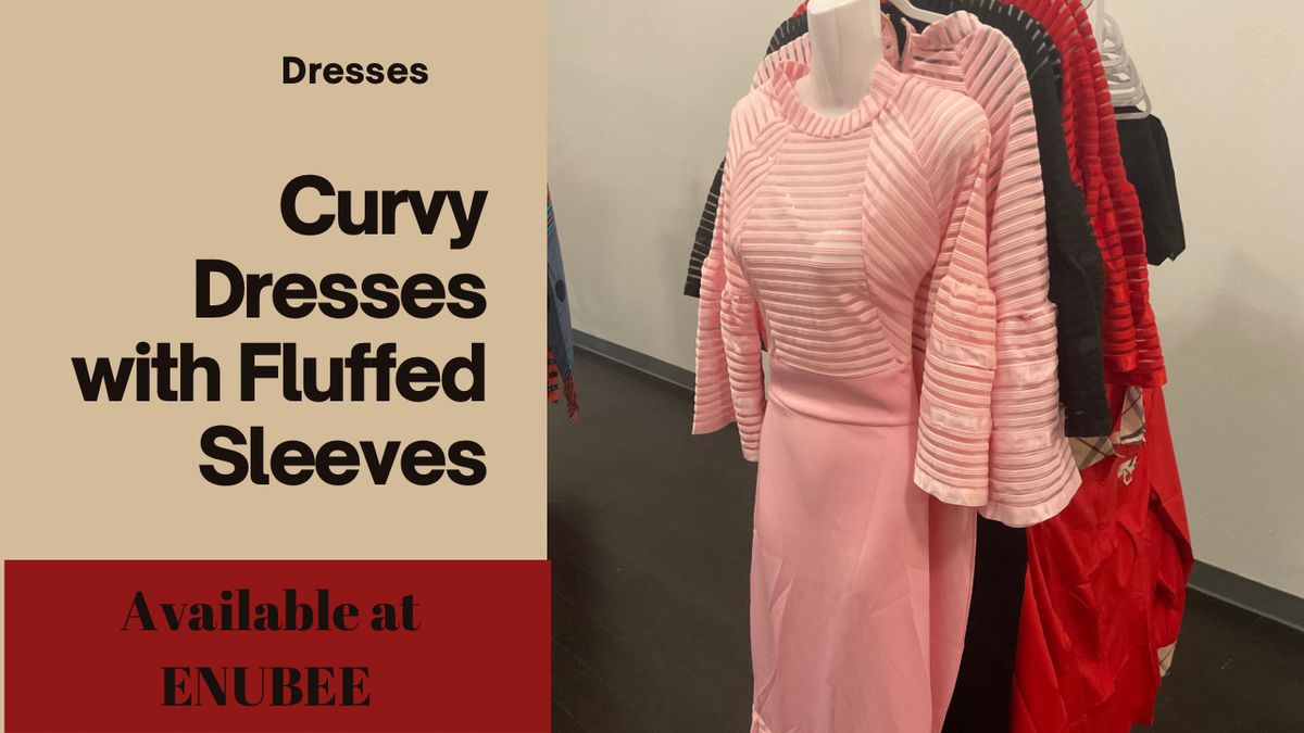 Vestidos curvos con mangas esponjadas