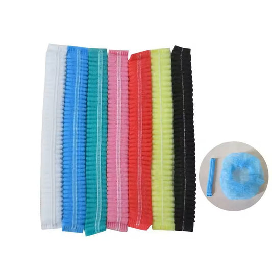100pcs/Pack Disposable Hair Head Covers Net Bouffant Dustproof Anti Dust Caps Breathable Shower Bathing Hats Kitchen