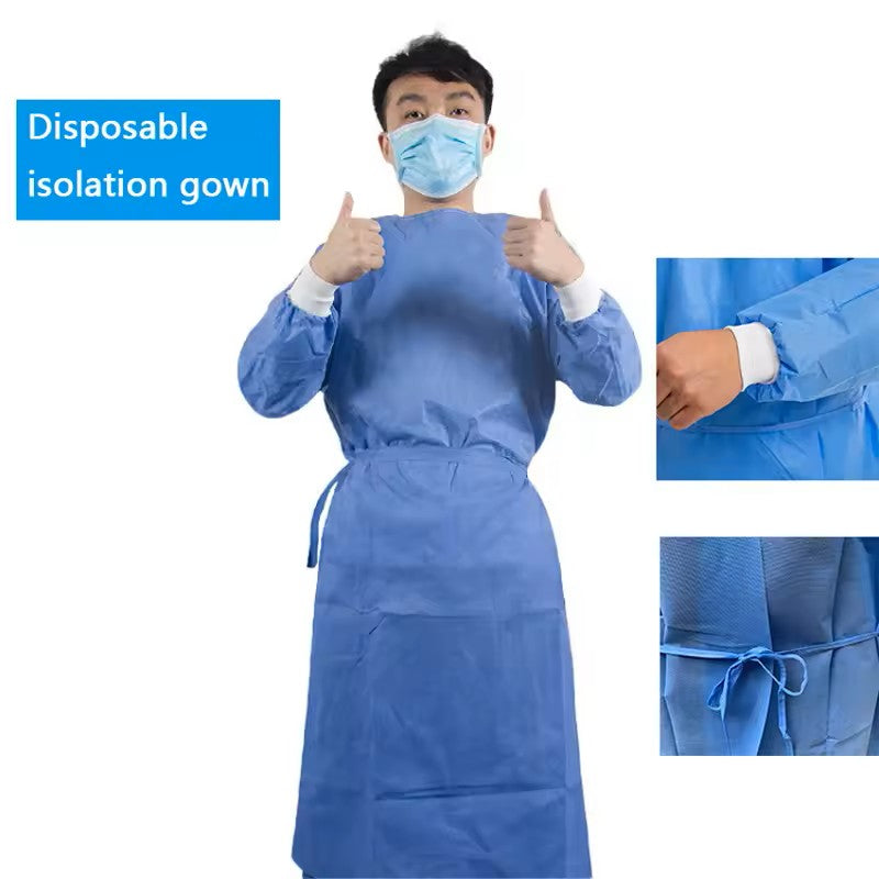 Disposable Protective Work Isolation Clothing Gown Anti-Oil Dust-Proof