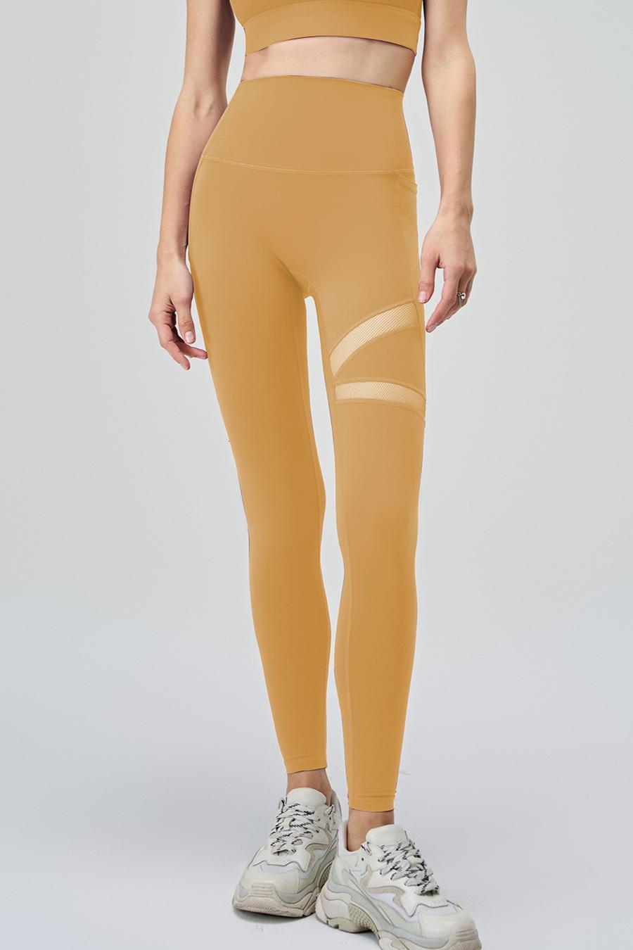Mesh Design Yoga Pants