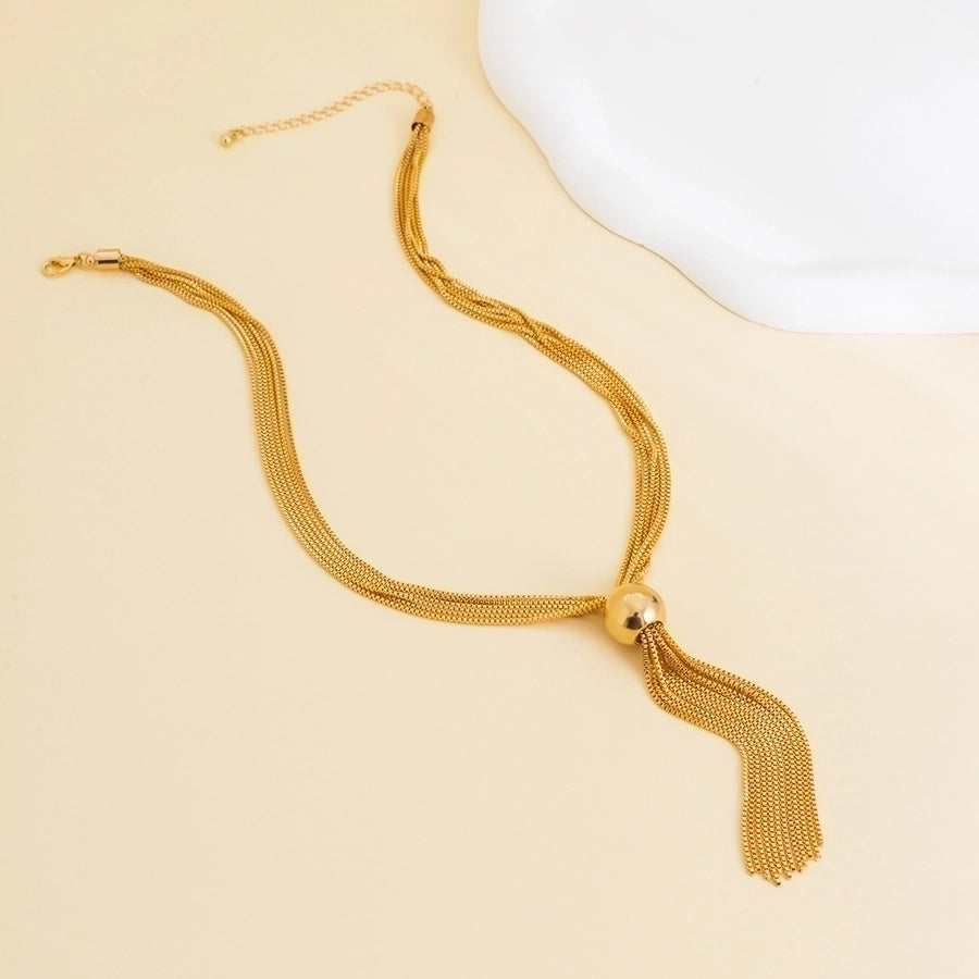 Bijoux Style Moderne Style Simple Style Classique Gland Irrégulier CCB Collier En Fer Et Cuivre
