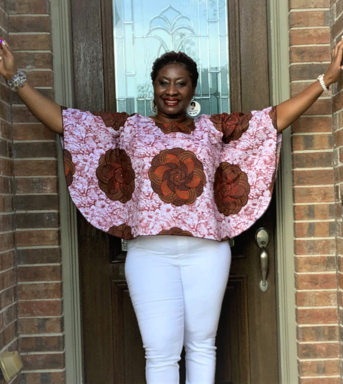 African Style: Butterfly Crop Top (one-size fits up to16 US)