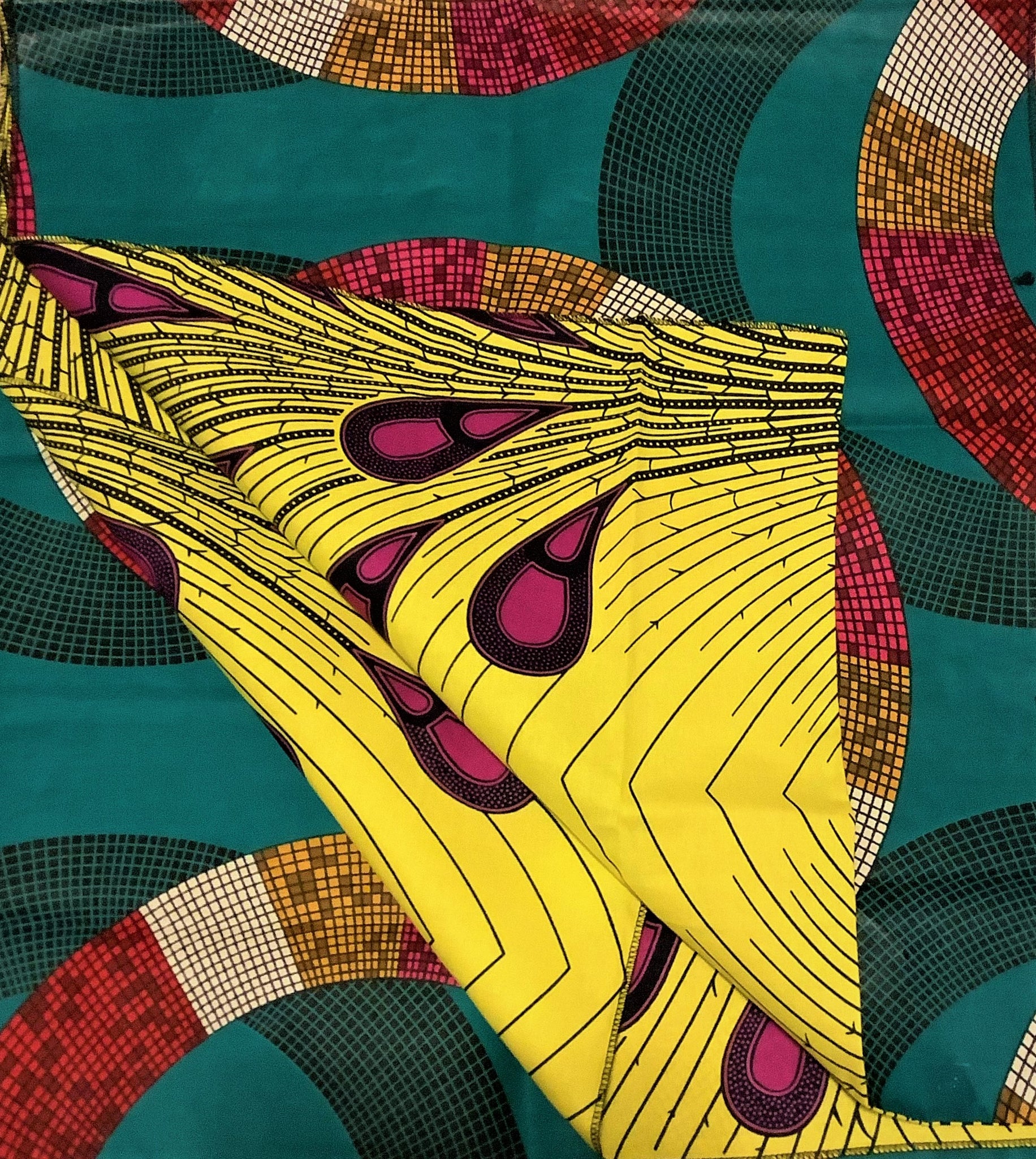 African Style- Double Fabric Waxprint Head Scarf /Tie