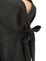 Sexy Women Two-piece Pant set with front Bowtie