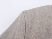 Women Autumn Office Suit Separate Belted Blazer