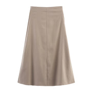 Ladies Linen Twisted Collar Vest Top and Skirt Set
