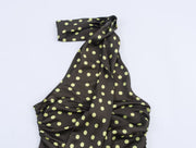 Women Halter Polka Dot Design Baby doll Top