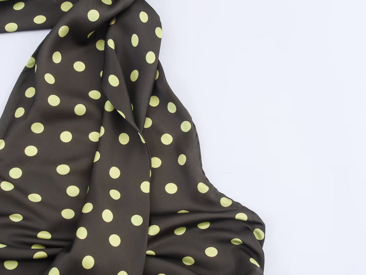 Women Halter Polka Dot Design Baby doll Top
