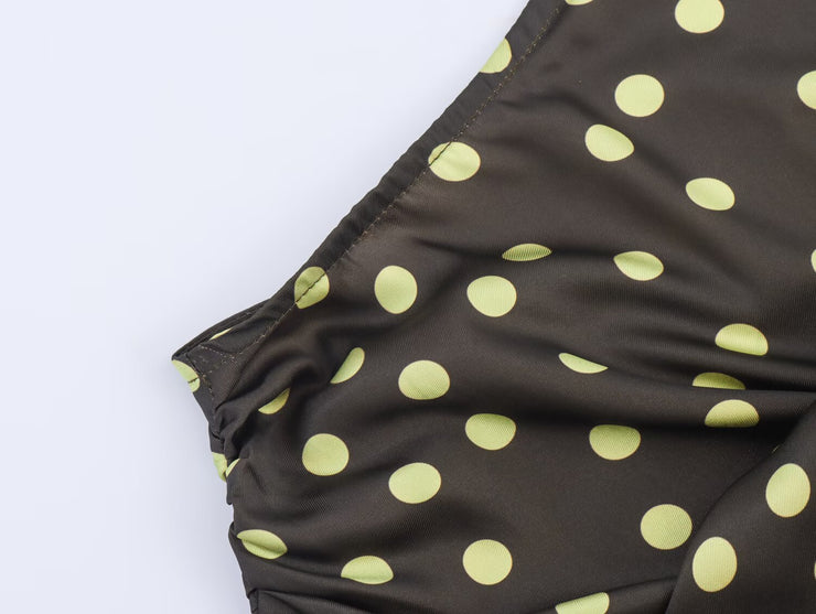 Women Halter Polka Dot Design Baby doll Top
