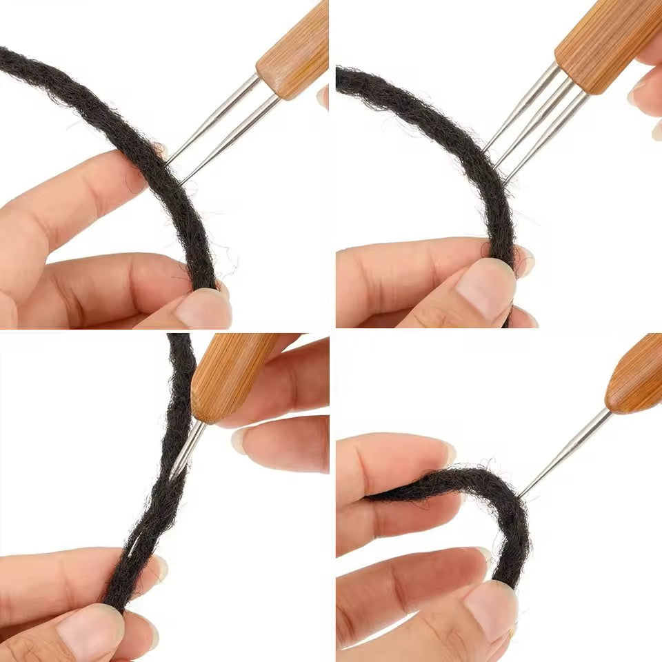 Crochet Hook Tool Kit Braid Hair Dreadlocks 3 or 5 PCS Dreadlock or Braid Needle Weaving Crochet DIY Hair Weaving Tool Braid Craft Knit