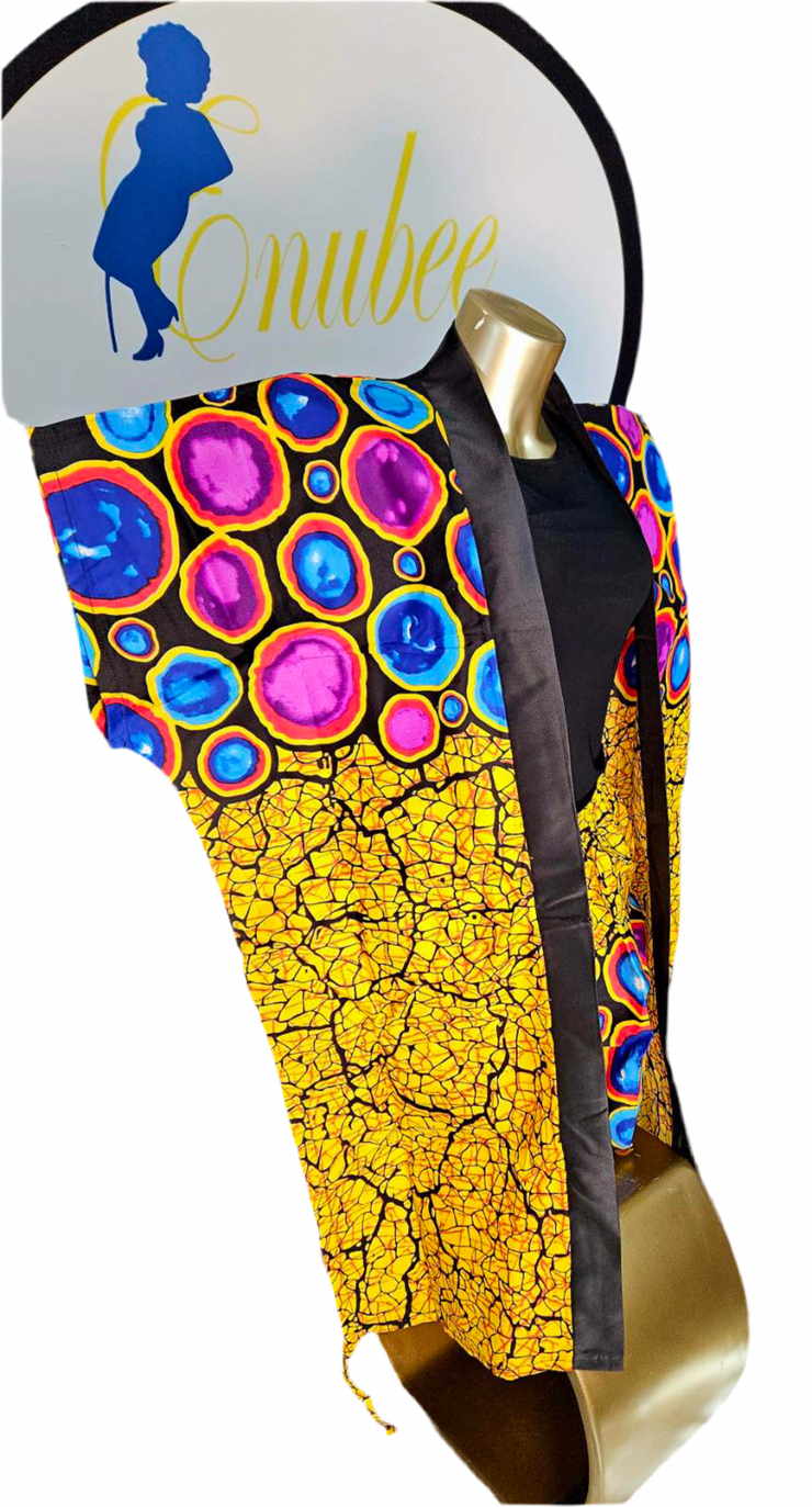 Ankara Kimono Shorts Set