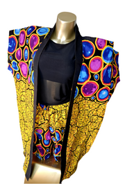 Ankara Kimono Shorts Set