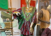 (Copy) Green and red African style top