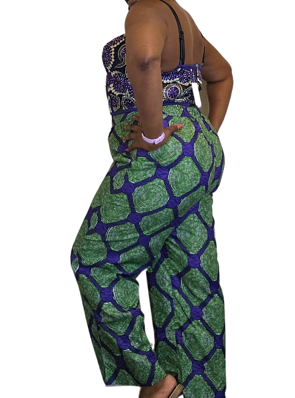 Estilo africano: set de pantalones bustier