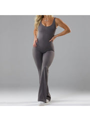 Yoga Jumpsuit for women with cutout back