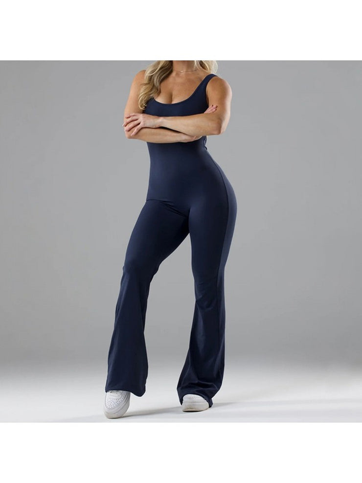 Yoga Jumpsuit for women with cutout back