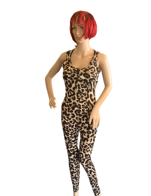 Body Contour: Leopard patterned Leotard for Women