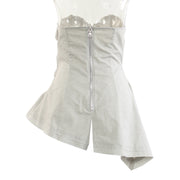 Cute Irregular Asymmetric Design Niche  Tube Top