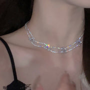 Elegant Style rhinestones women's choker