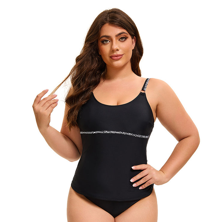 Tankini plus Size Swimsuit for Women Two Piece Sets