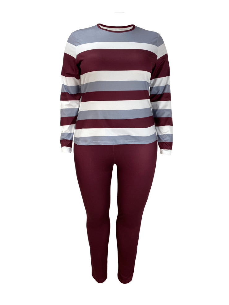 Casual Two piece Lounge Set for Women in Plus size