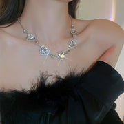 Elegant Style rhinestones women's choker