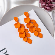 Flower Petal drop earrings