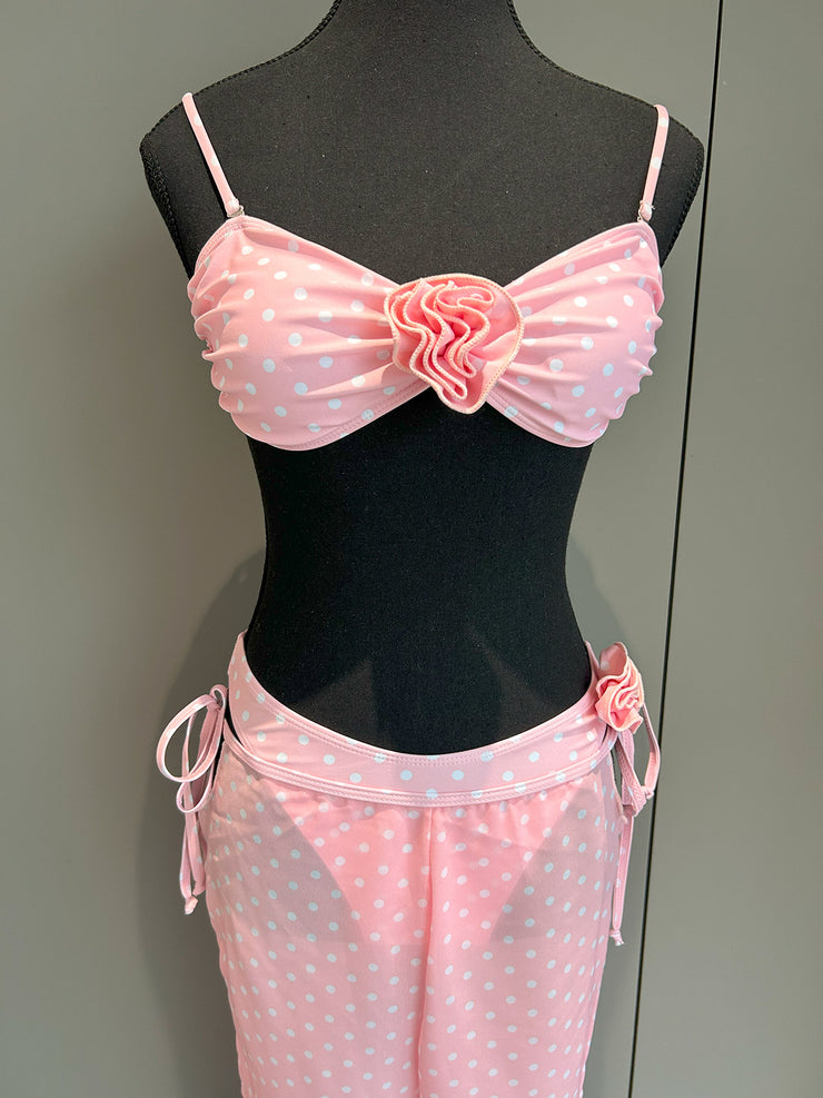 Three Piece Bikini Sexy Sets pant with side ties Swimsuit Women