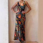 Sleeveless Swing Maxi Dress