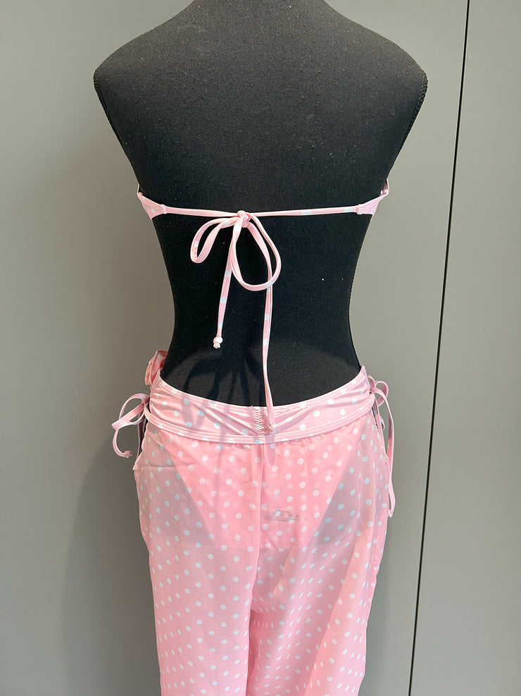 Three Piece Bikini Sexy Sets pant with side ties Swimsuit Women