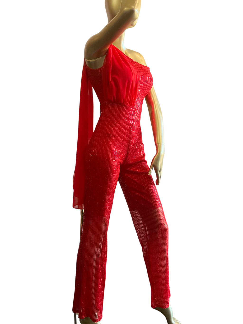 Women's One Piece Sequenced Jumpsuit