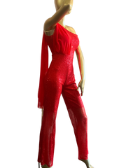 Women's One Piece Sequenced Jumpsuit