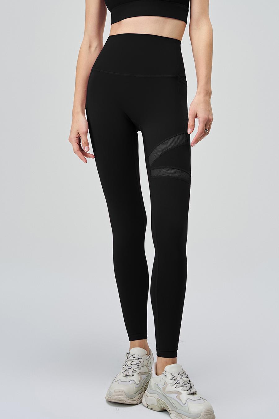 Mesh Design Yoga Pants