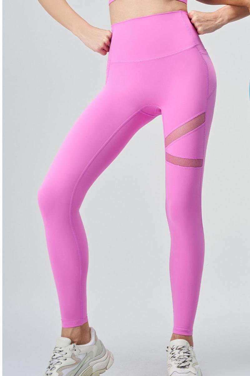 Mesh Design Yoga Pants