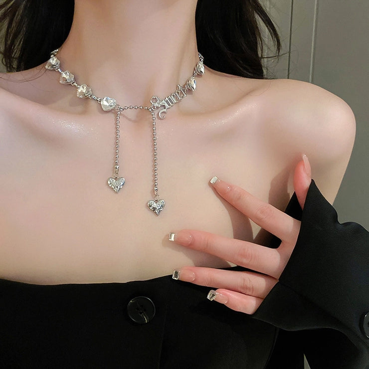 Elegant Style rhinestones women's choker