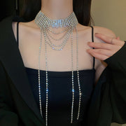 Elegant Style rhinestones women's choker