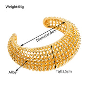 Classic Style Gold / Silver Plated Alloy  Bangle