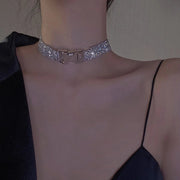 Elegant Style rhinestones women's choker