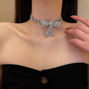 Elegant Style rhinestones women's choker