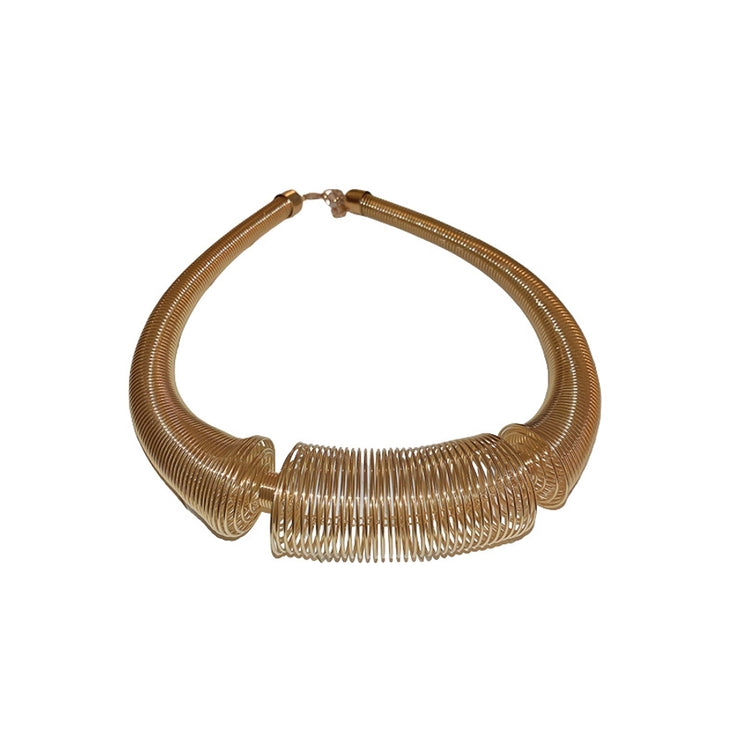 Nordic style gold color choker