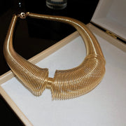 Nordic style gold color choker