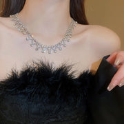 Elegant Style rhinestones women's choker