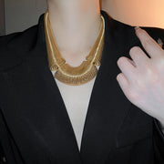 Nordic style gold color choker