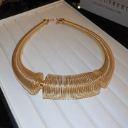 Nordic style gold color choker