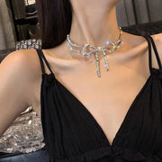 Elegant Style rhinestones women's choker