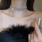 Elegant Style rhinestones women's choker