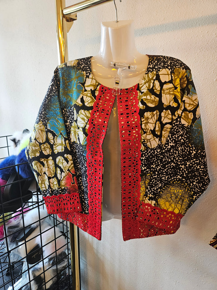 Red bedazzled blazer