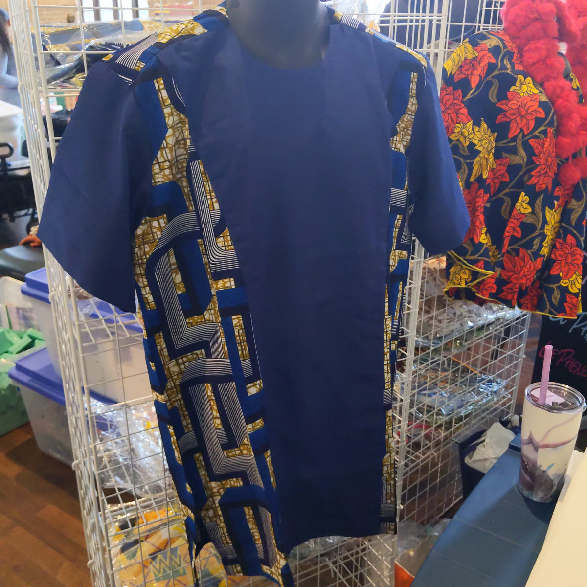 Estilo africano: camisa de manga corta para hombres