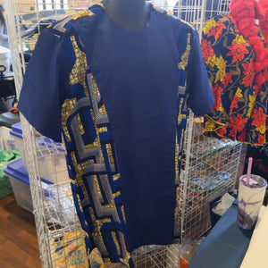 African Style: Men's short sleeve shirt