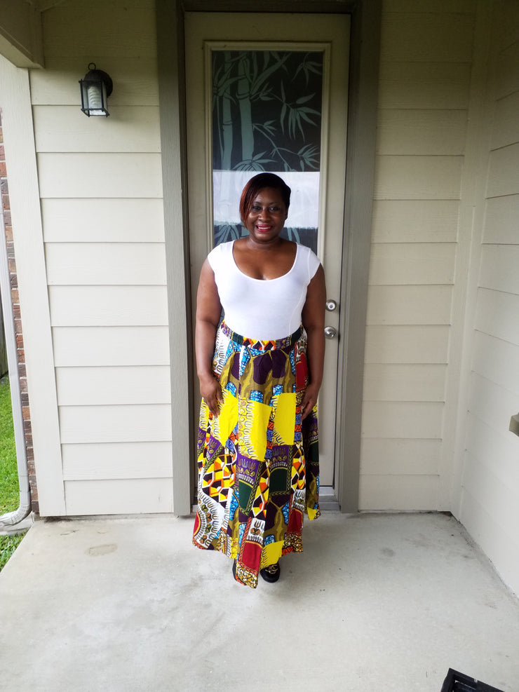 Beautiful patterned skirt, African - ENUBEE